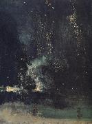 James Abbott McNeil Whistler Nocturne in Black and Gold,The Falling Rocket china oil painting reproduction